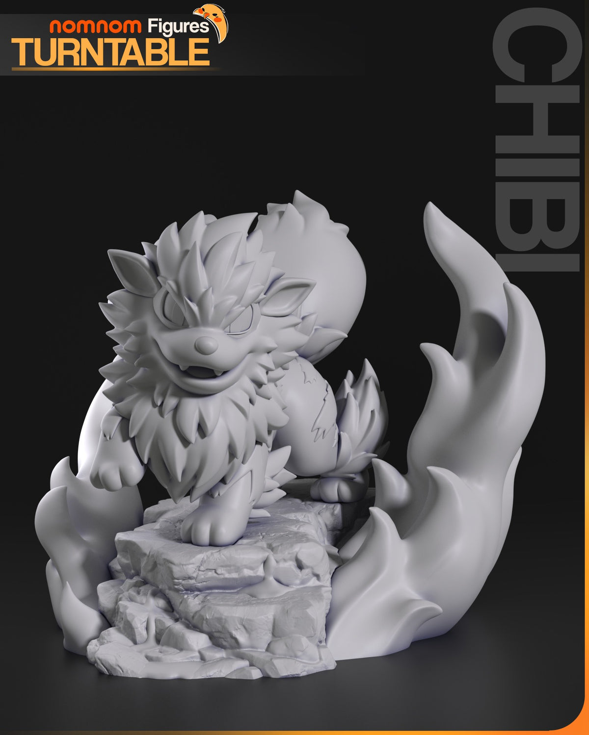 Chibi Arcanine resin figure