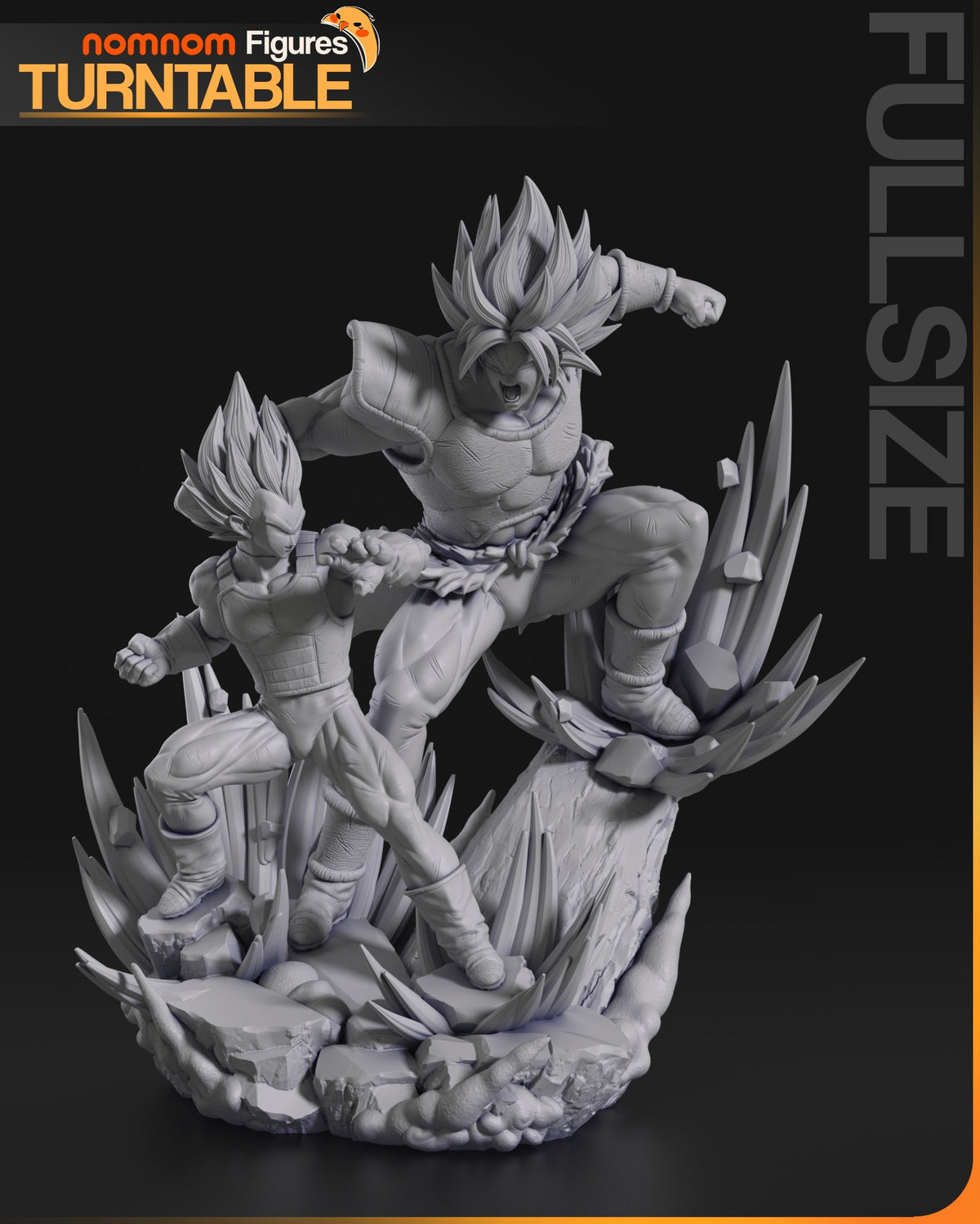 Vegeta vs Broly resin figure