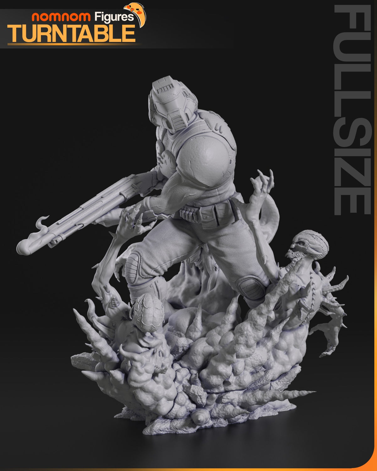 Doomguy resin figure