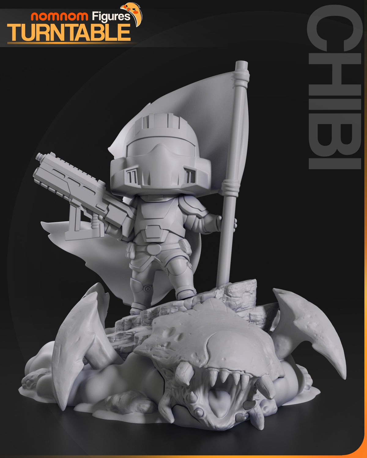 Chibi Helldiver resin figure