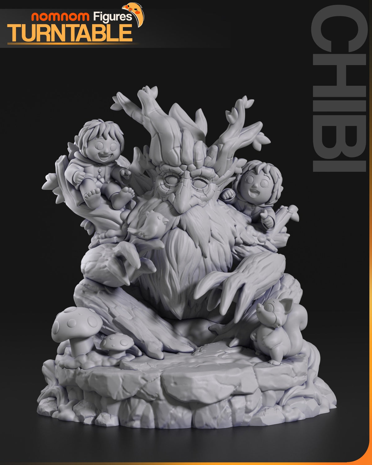 Chibi Treebeard resin figure