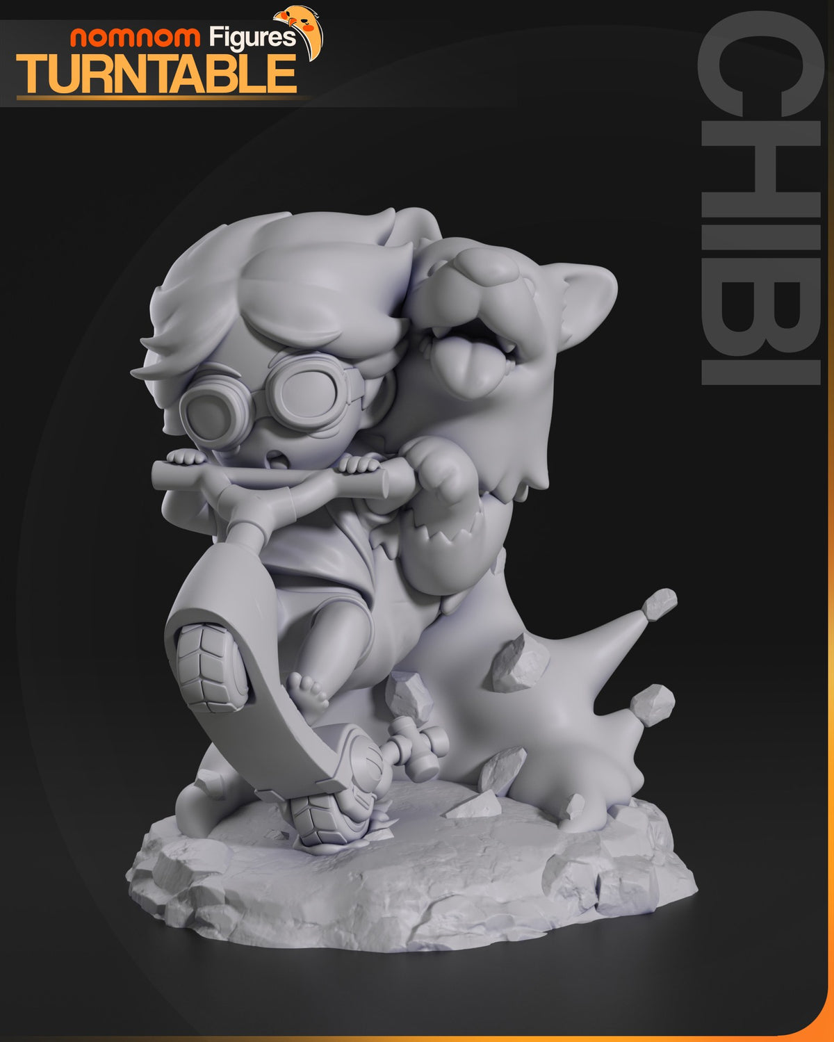Chibi Ein & Edward resin figure