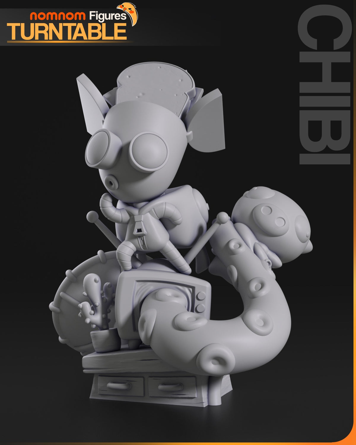 Chibi GIR resin figure
