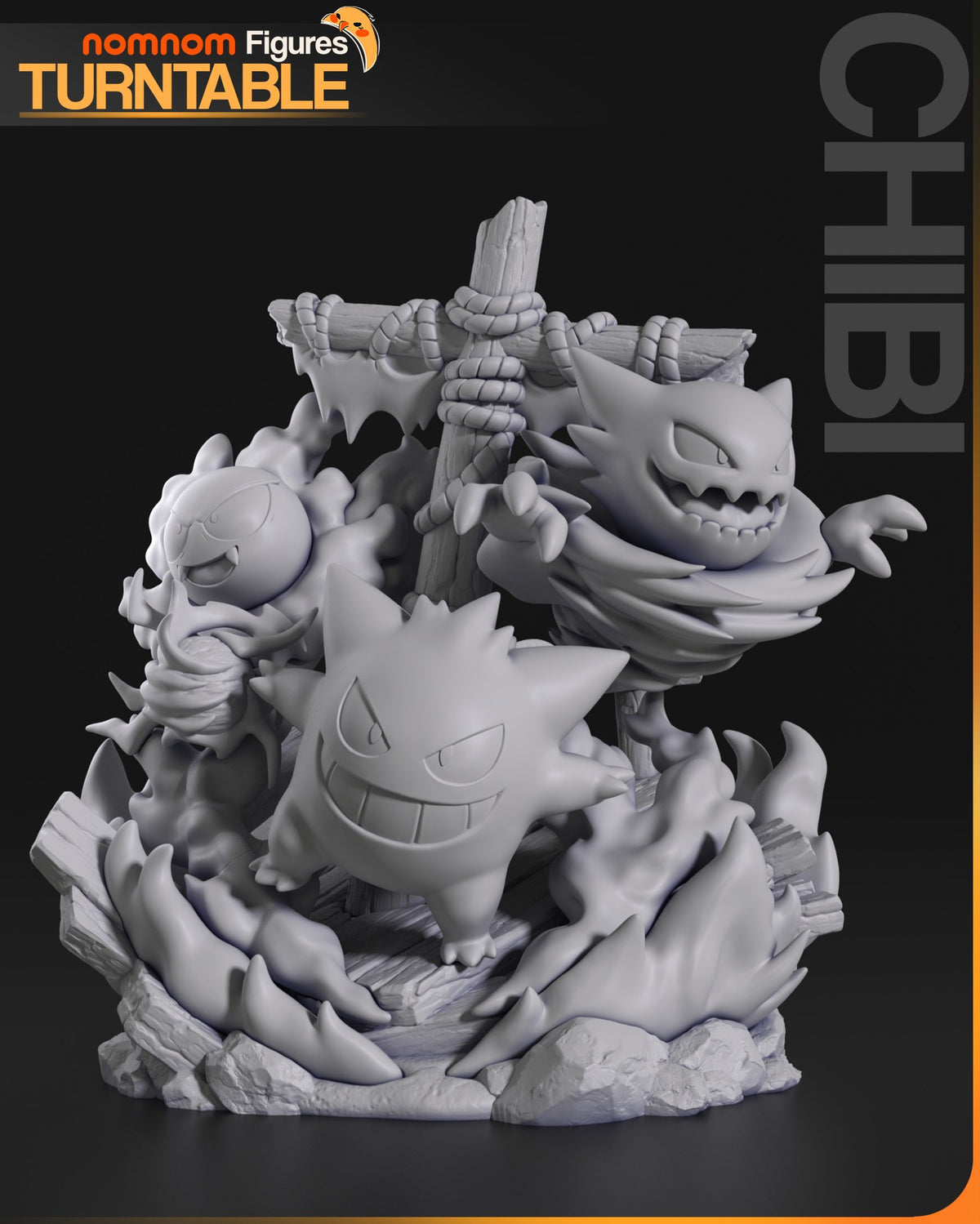 Ghost Pokémon Diorama resin figure
