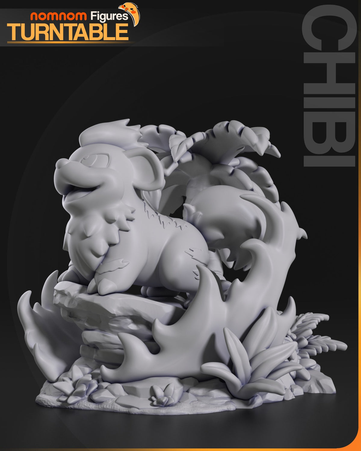 Chibi Growlithe resin figure