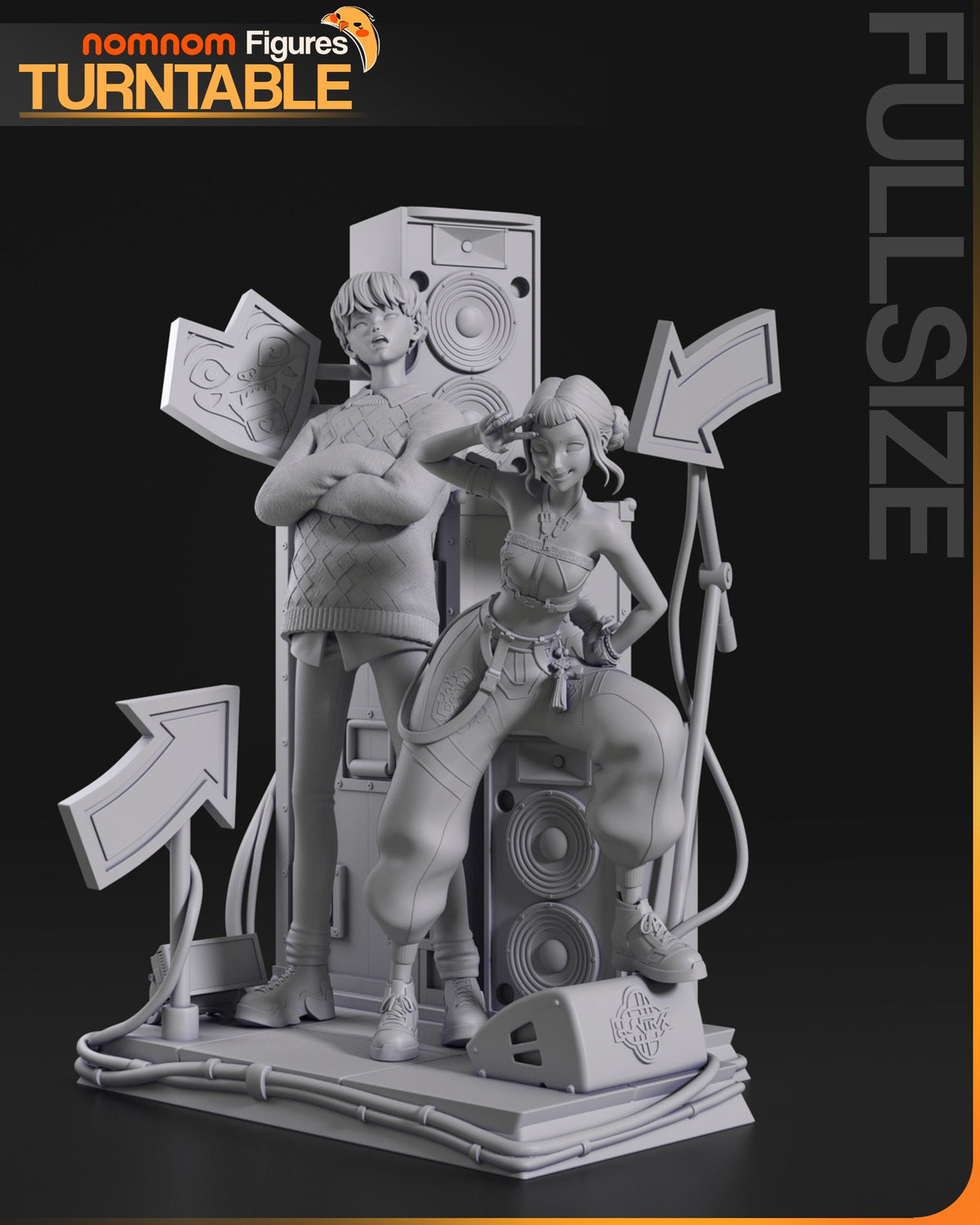 Zoey & Saja Boy resin figure