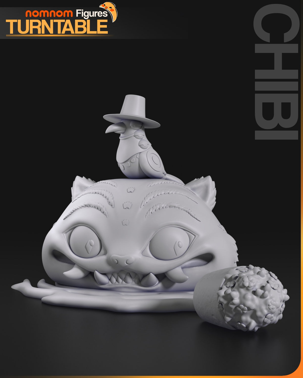 Chibi Derpy Tiger resin figure