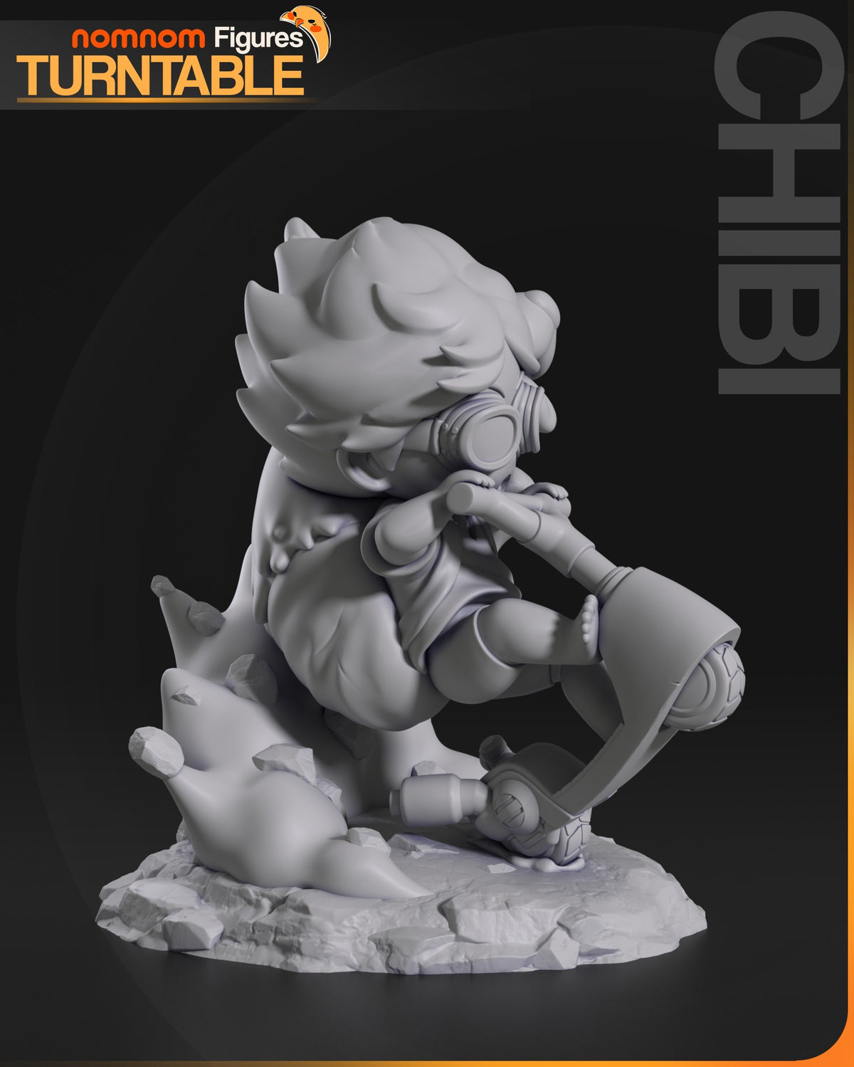 Chibi Ein & Edward resin figure