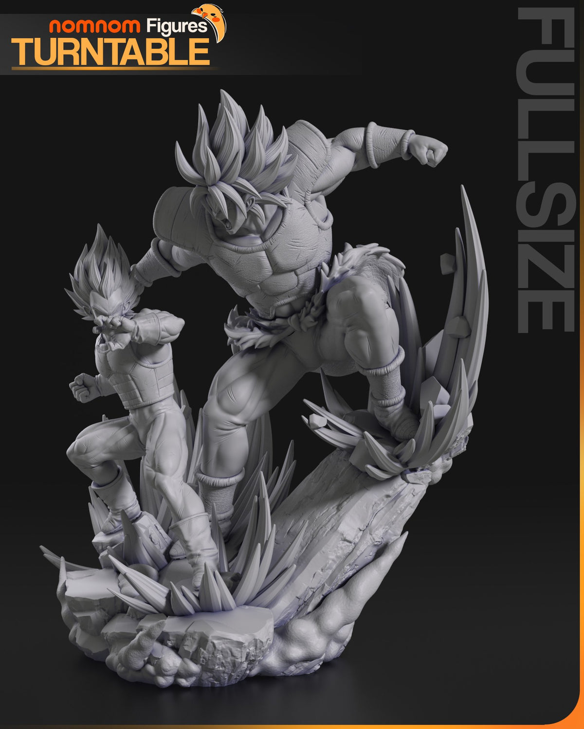 Vegeta vs Broly resin figure
