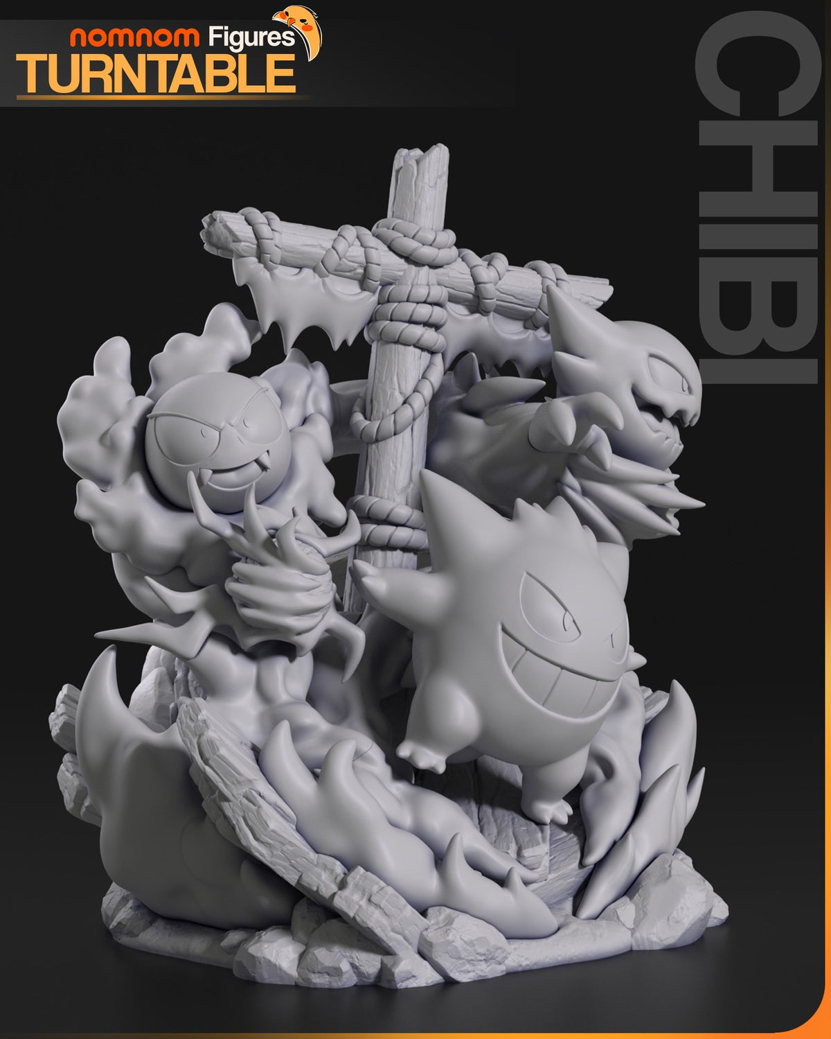 Ghost Pokémon Diorama resin figure