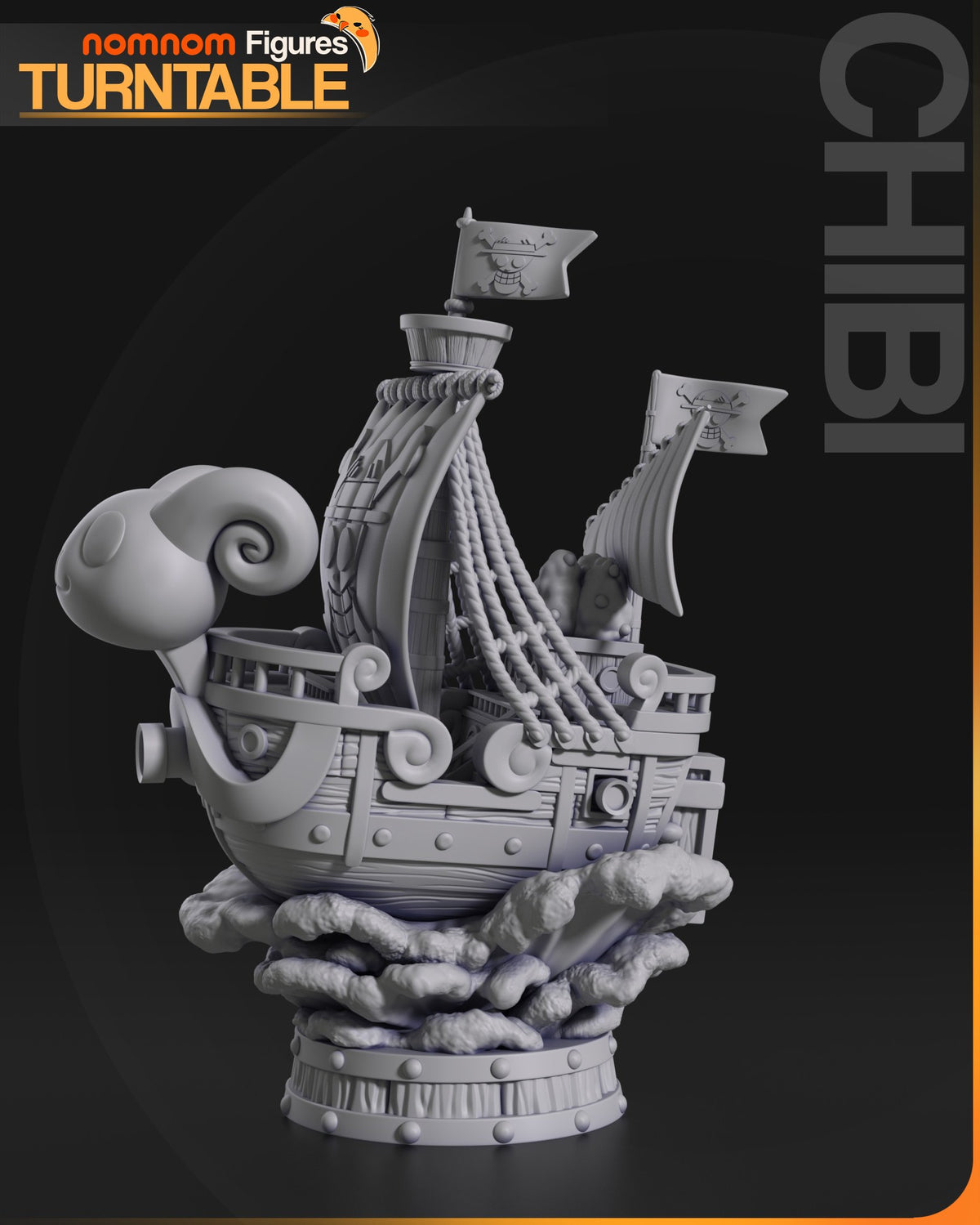 Chibi Going Merry resin figure