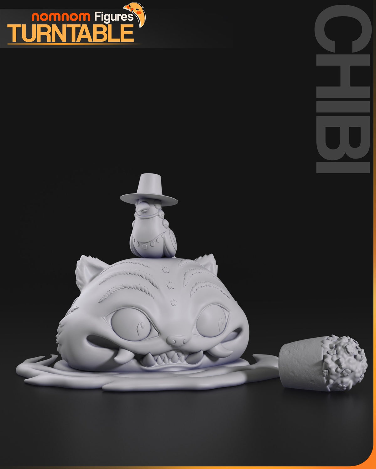 Chibi Derpy Tiger resin figure