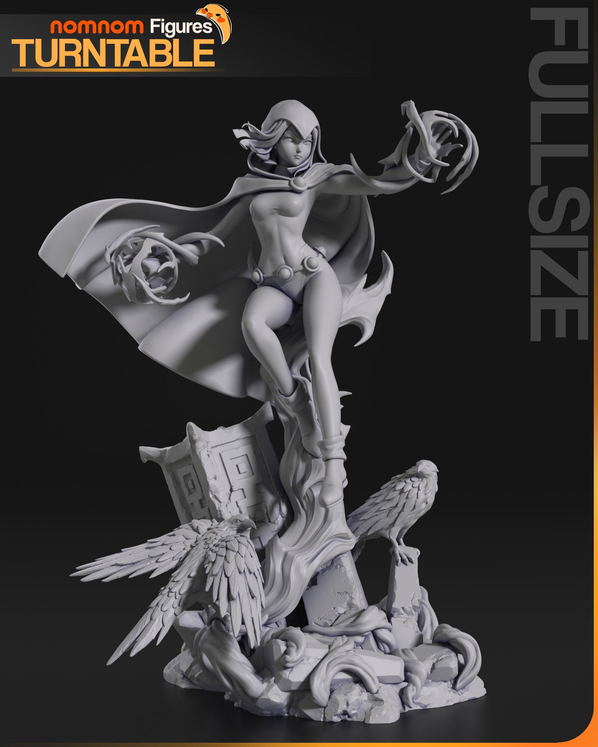 Raven resin figure