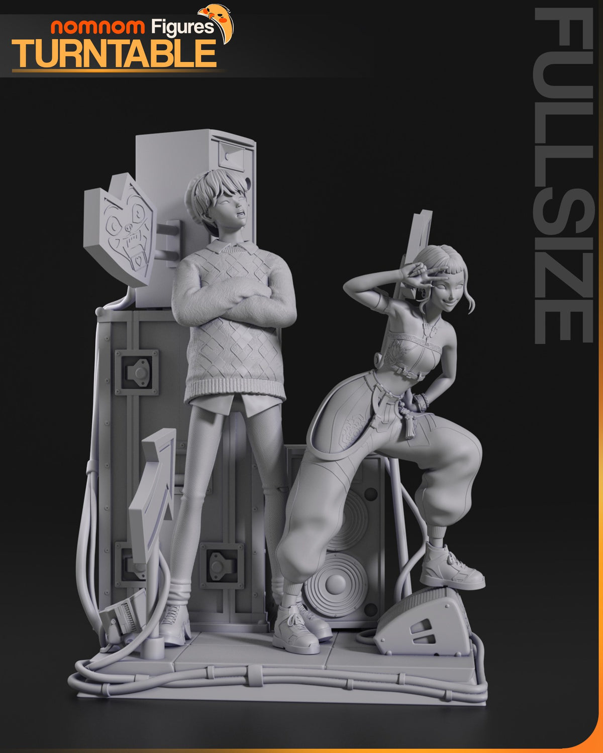 Zoey & Saja Boy resin figure