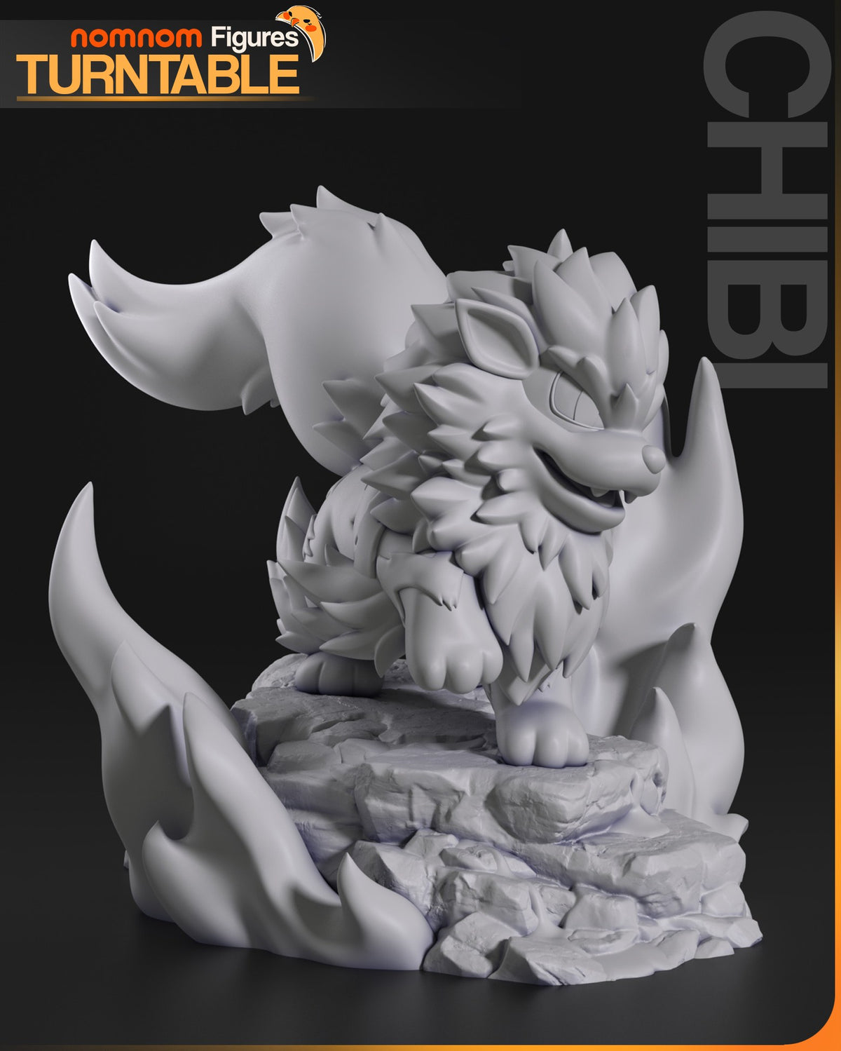 Chibi Arcanine resin figure