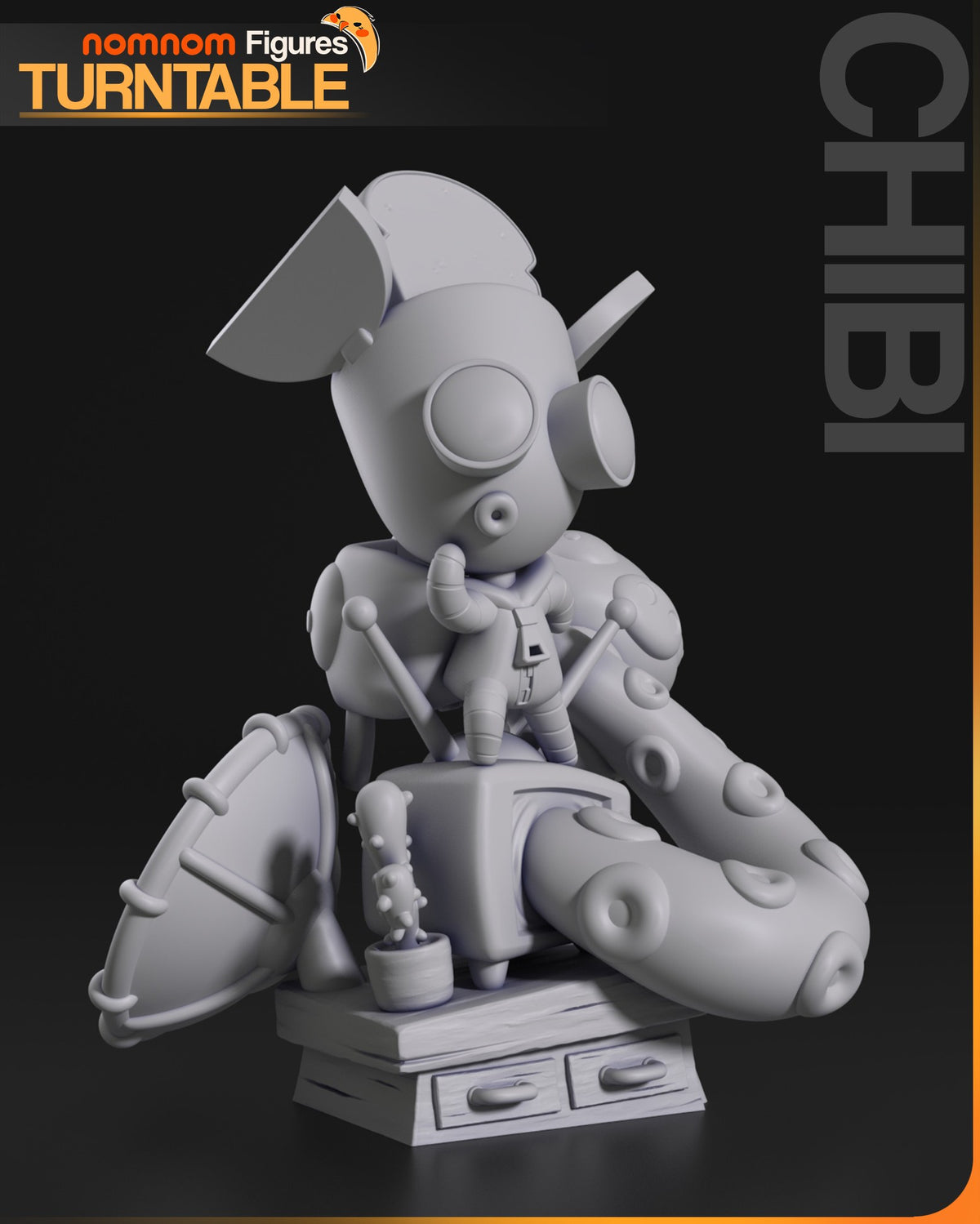 Chibi GIR resin figure