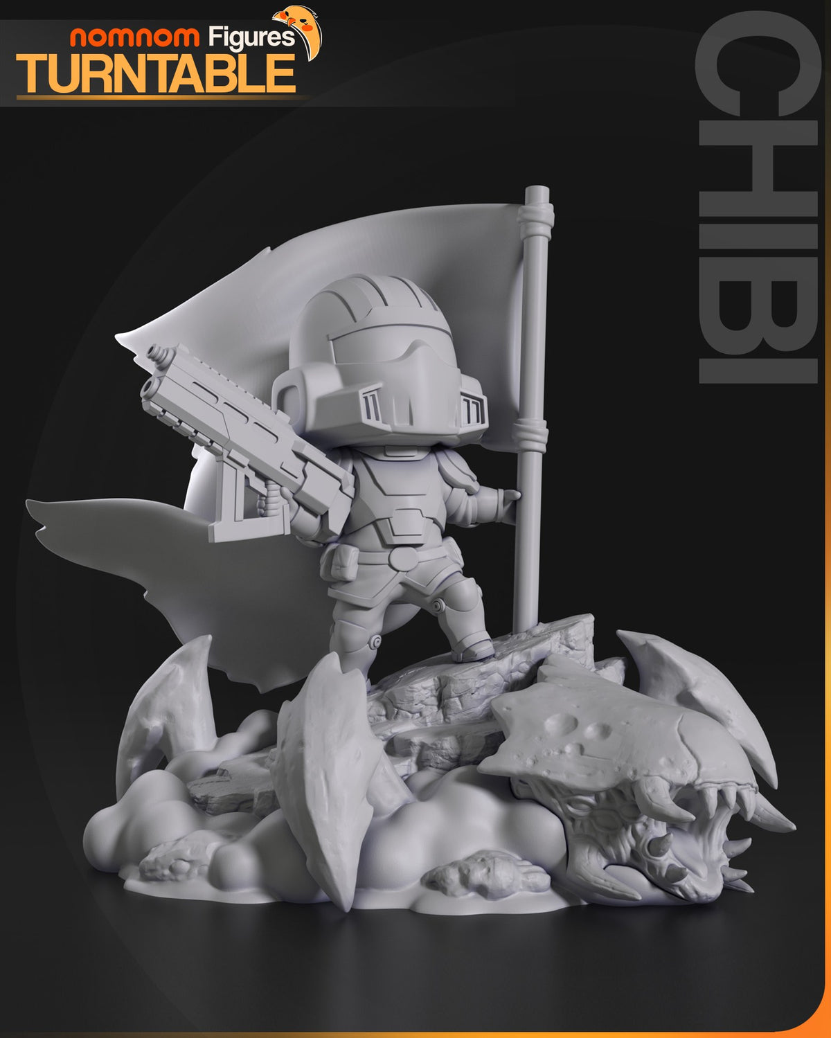 Chibi Helldiver resin figure