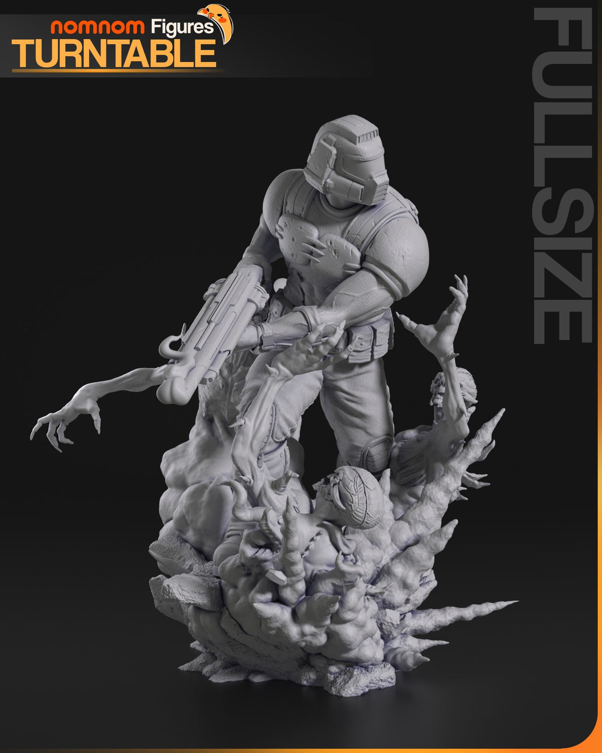 Doomguy resin figure