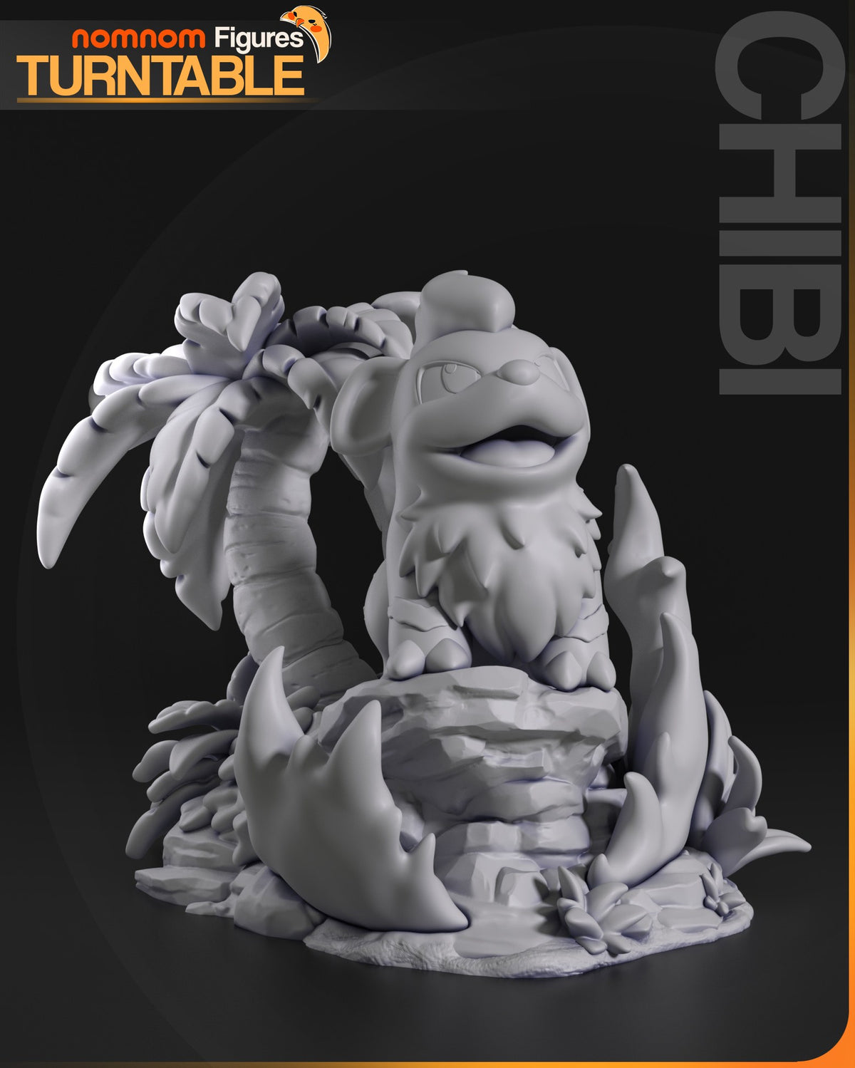 Chibi Growlithe resin figure