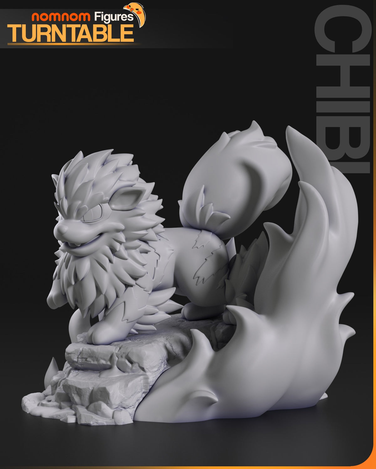 Chibi Arcanine resin figure