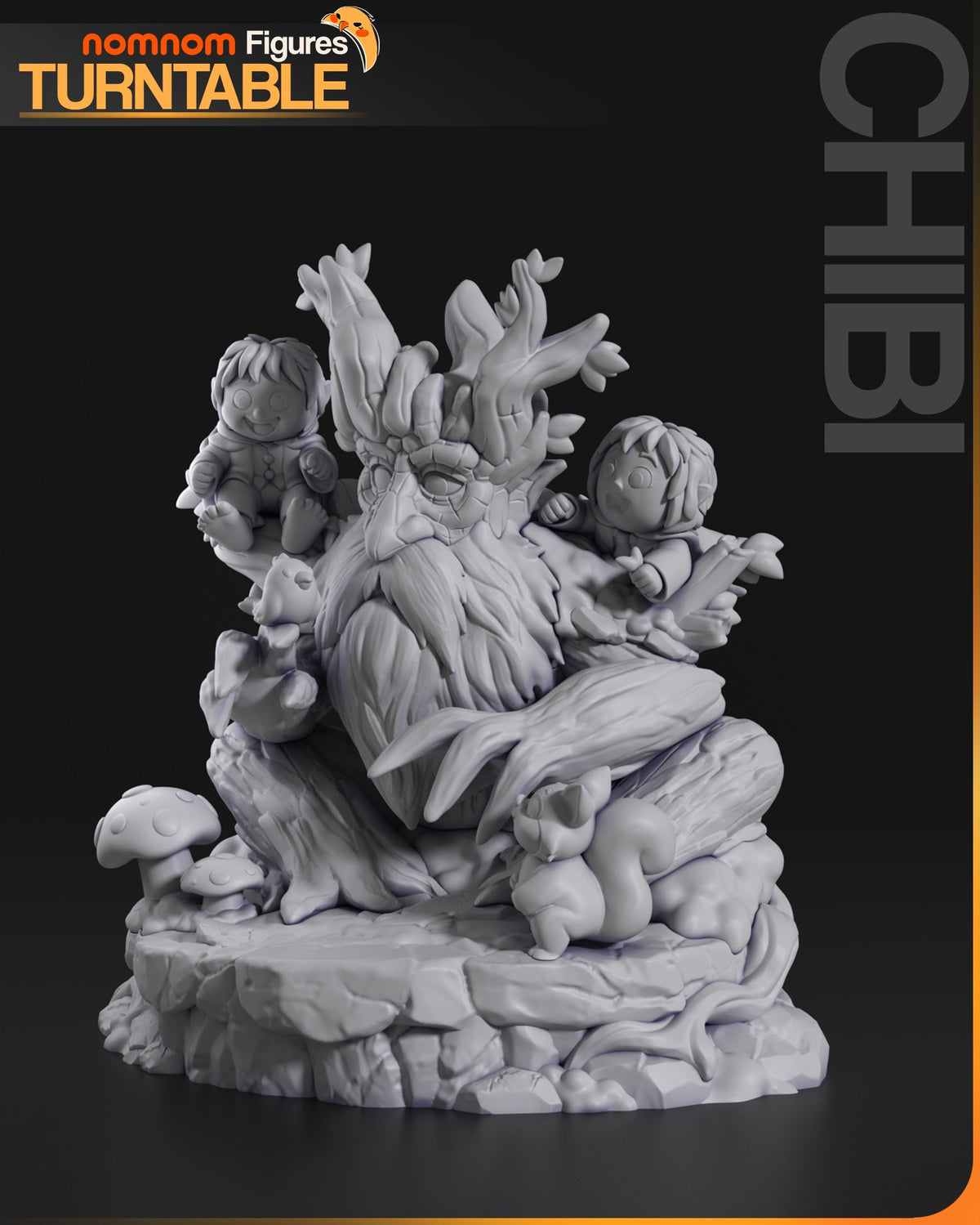 Chibi Treebeard resin figure