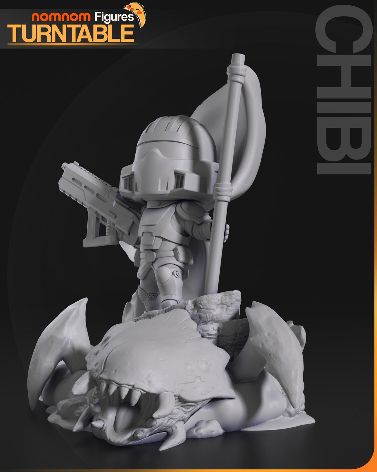 Chibi Helldiver resin figure