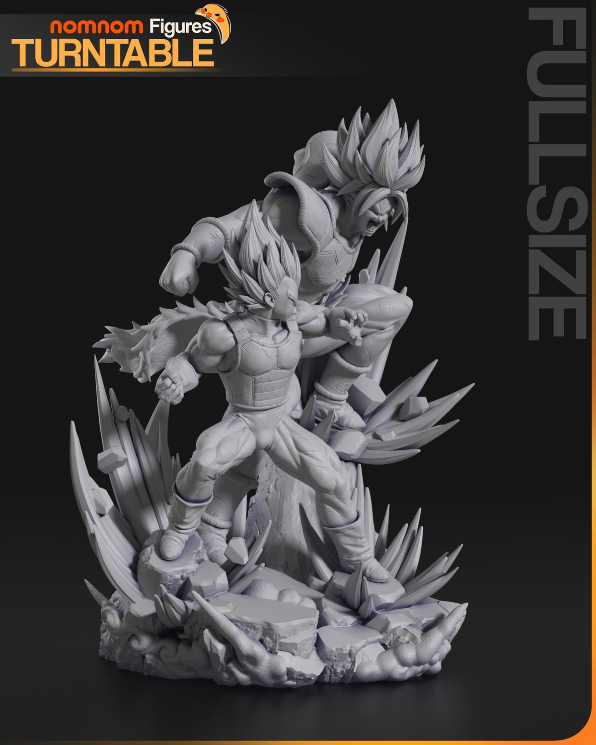 Vegeta vs Broly resin figure