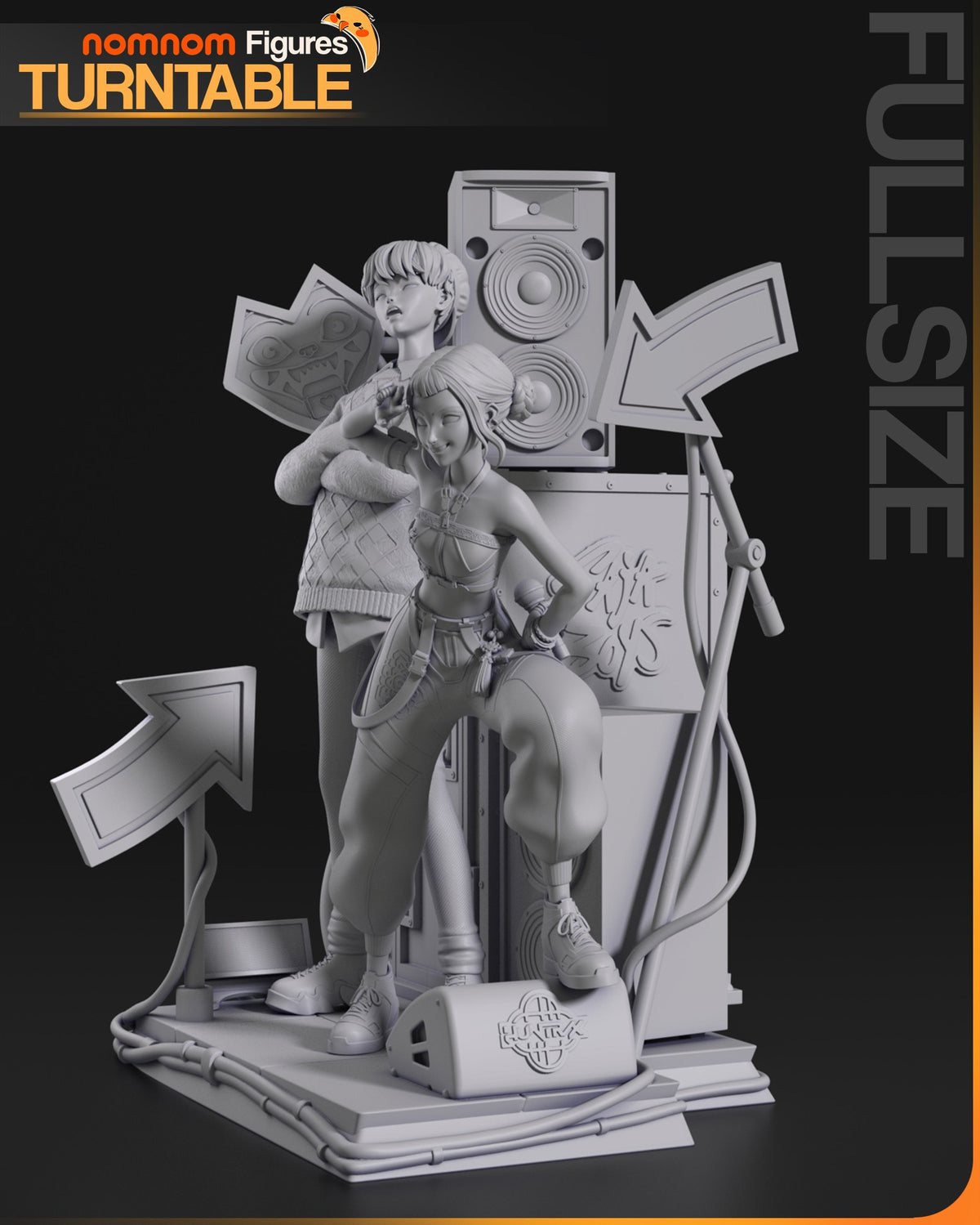 Zoey & Saja Boy resin figure