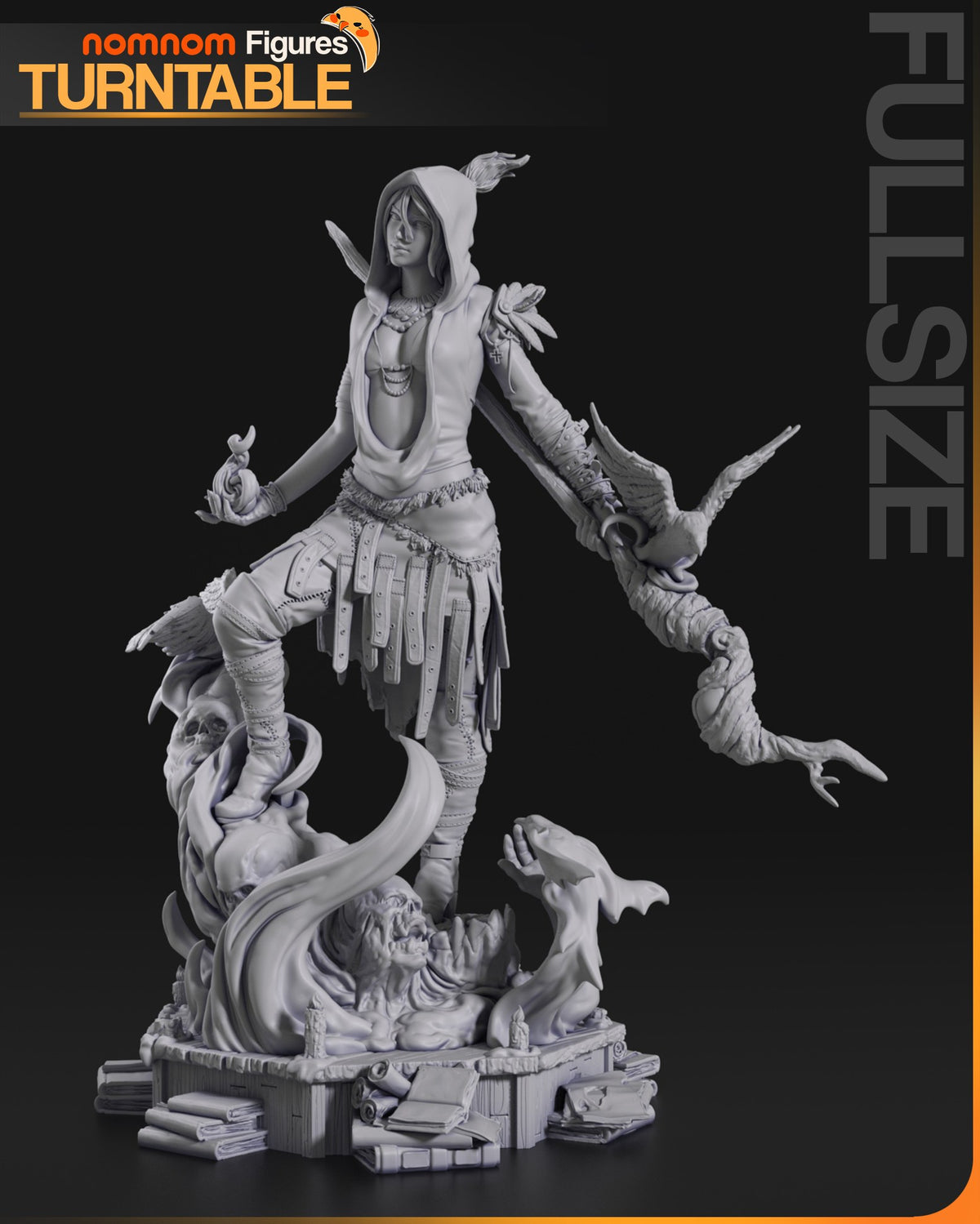 Morrigan resin figure