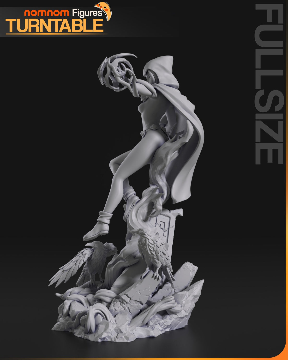 Raven resin figure