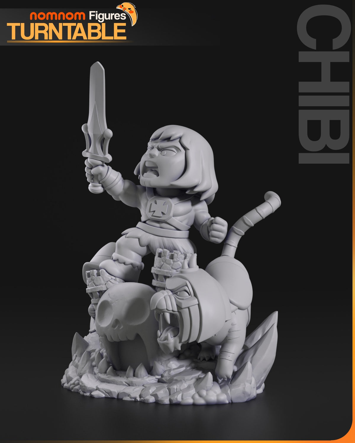 Chibi He-Man resin figure