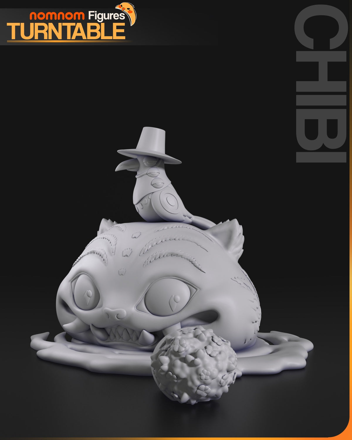 Chibi Derpy Tiger resin figure