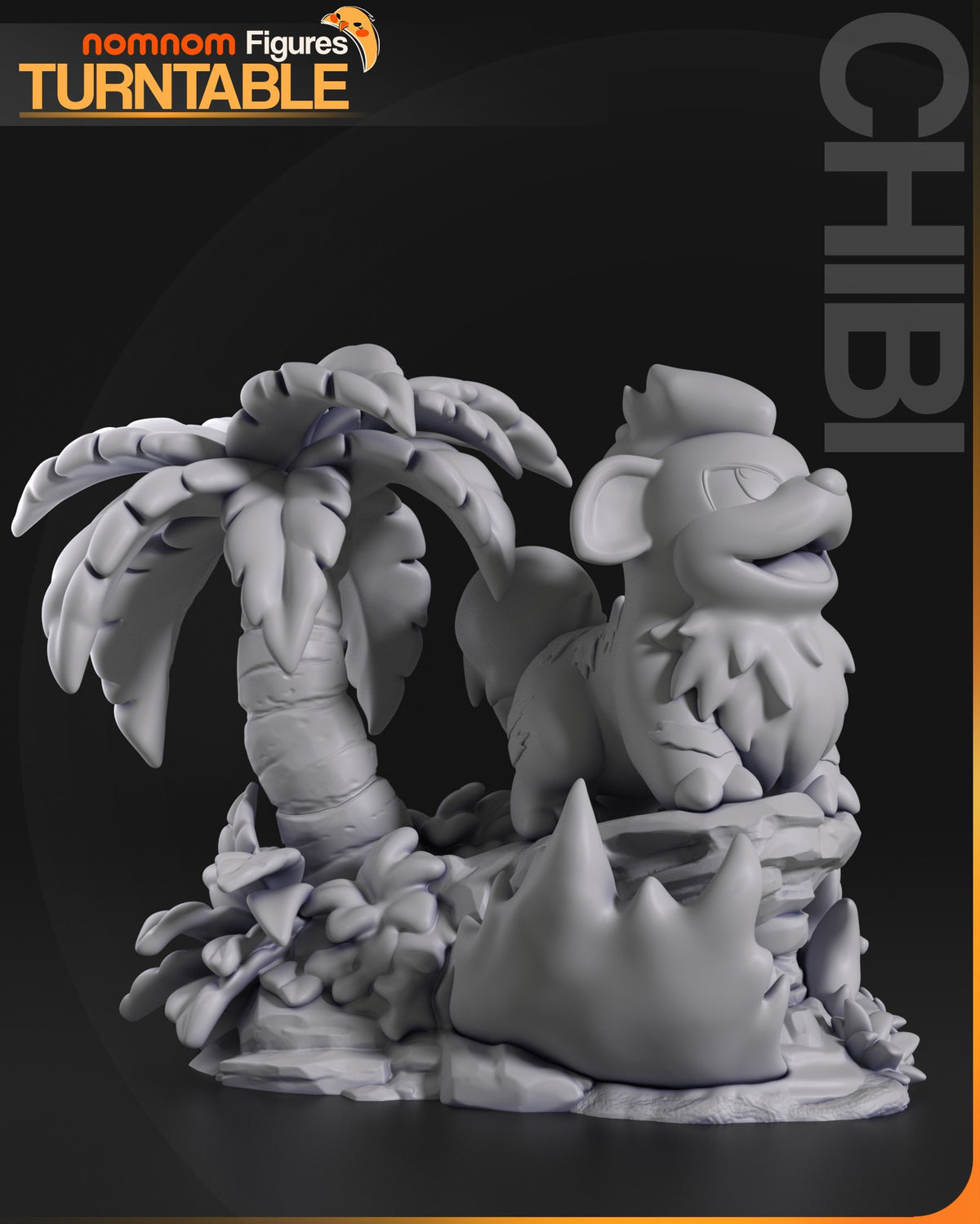 Chibi Growlithe resin figure