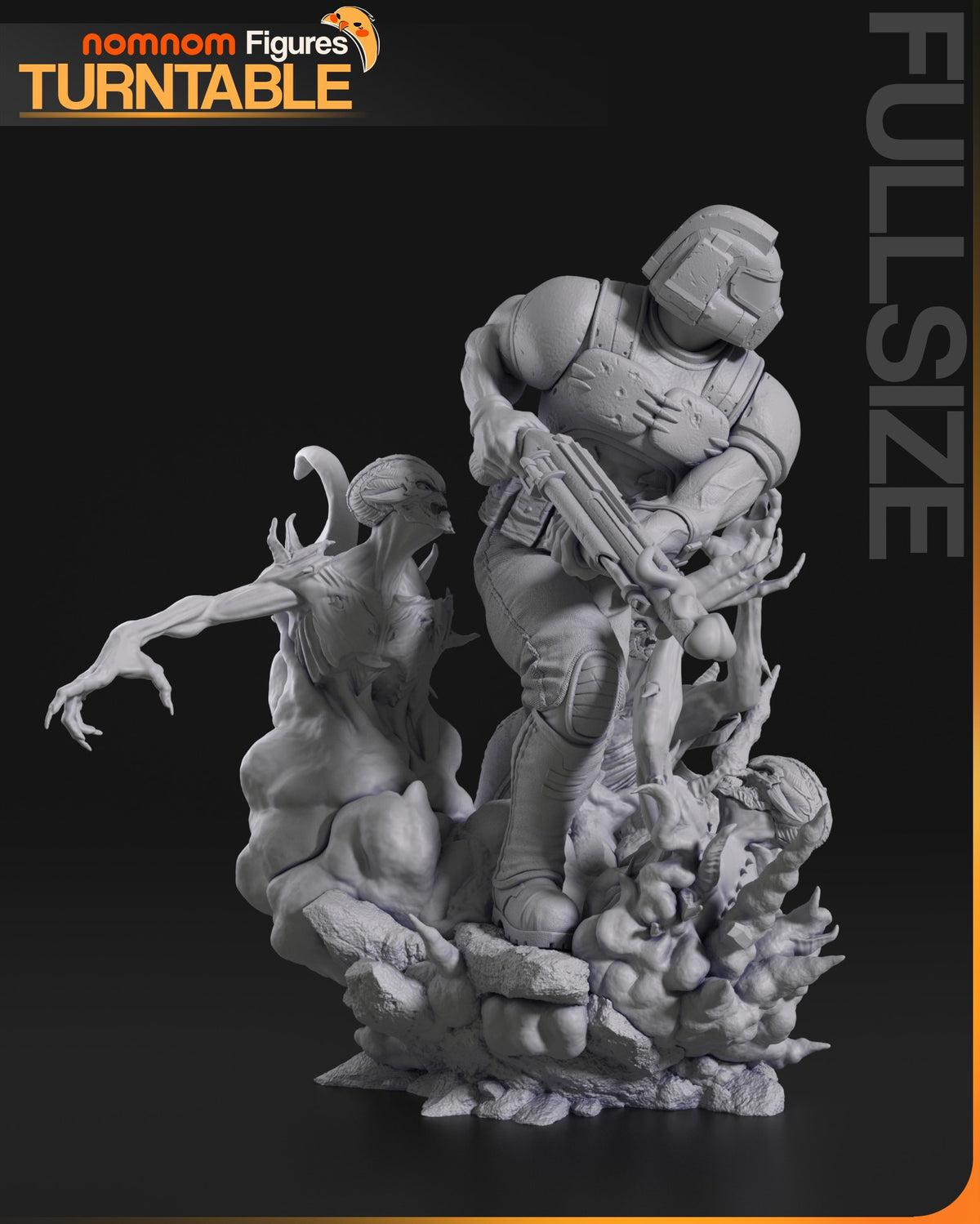 Doomguy resin figure