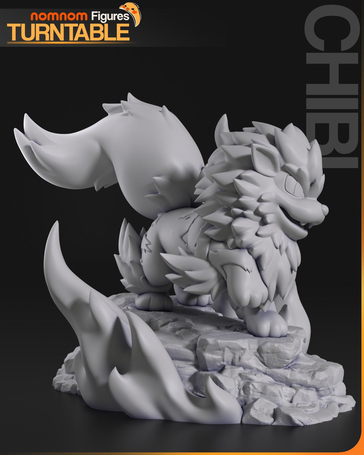 Chibi Arcanine resin figure