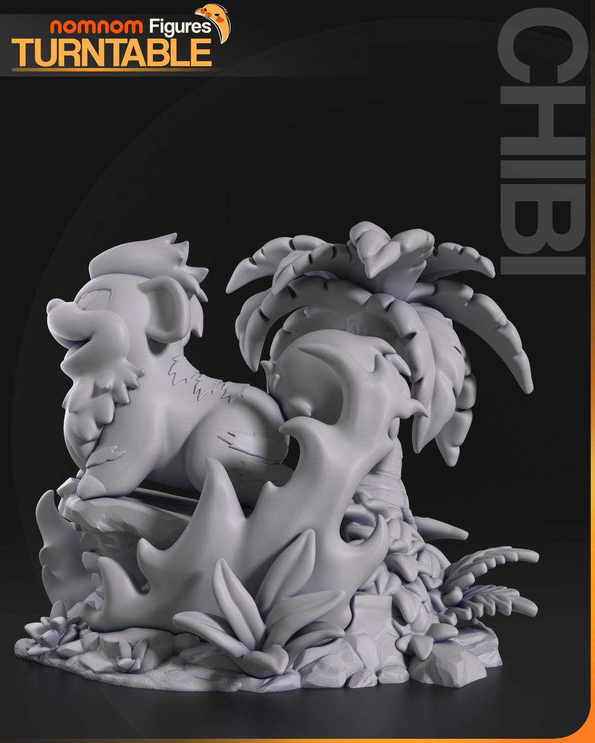 Chibi Growlithe resin figure