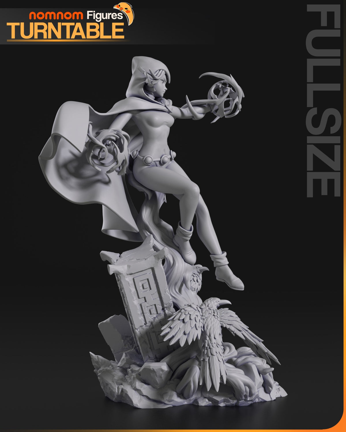 Raven resin figure