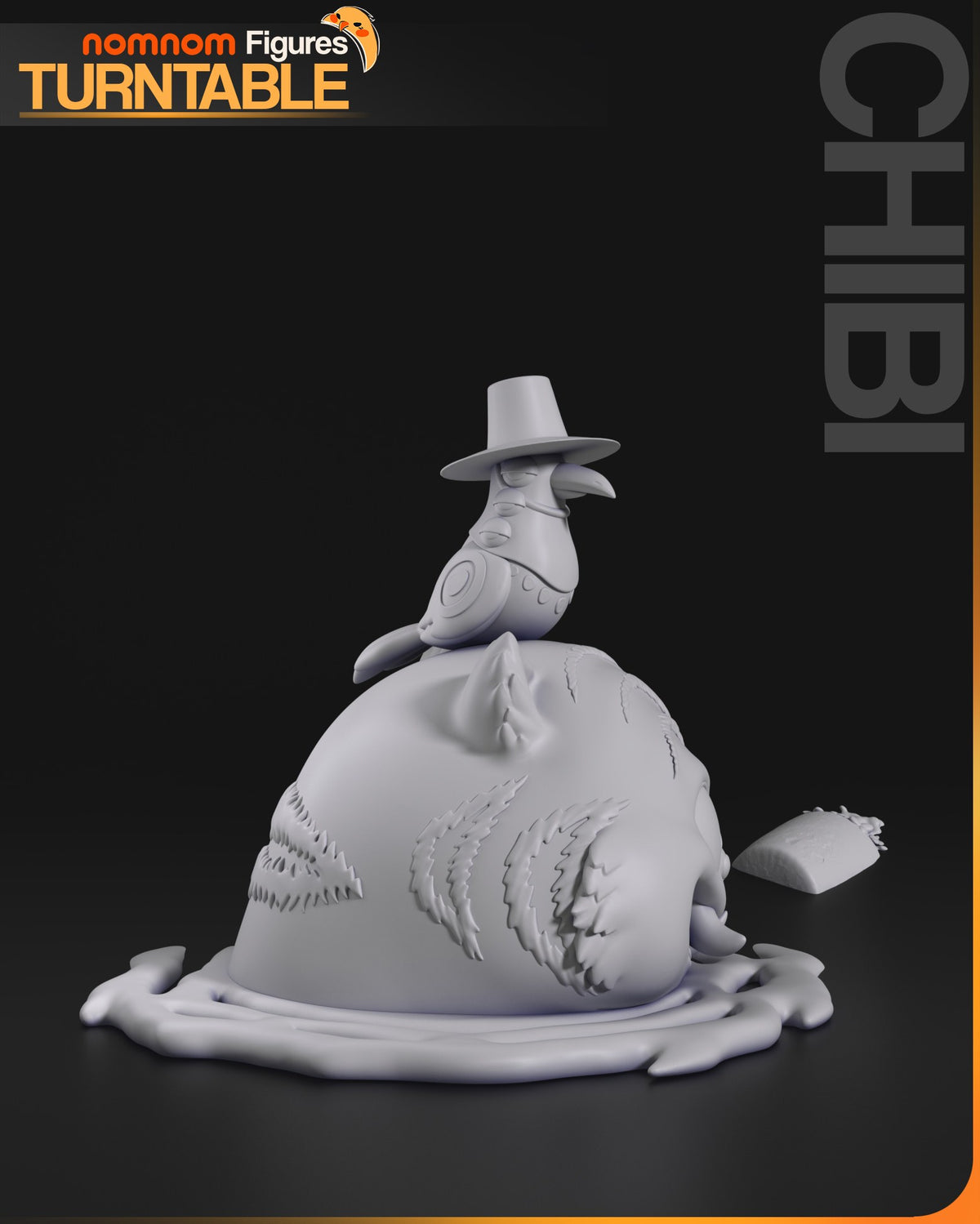Chibi Derpy Tiger resin figure