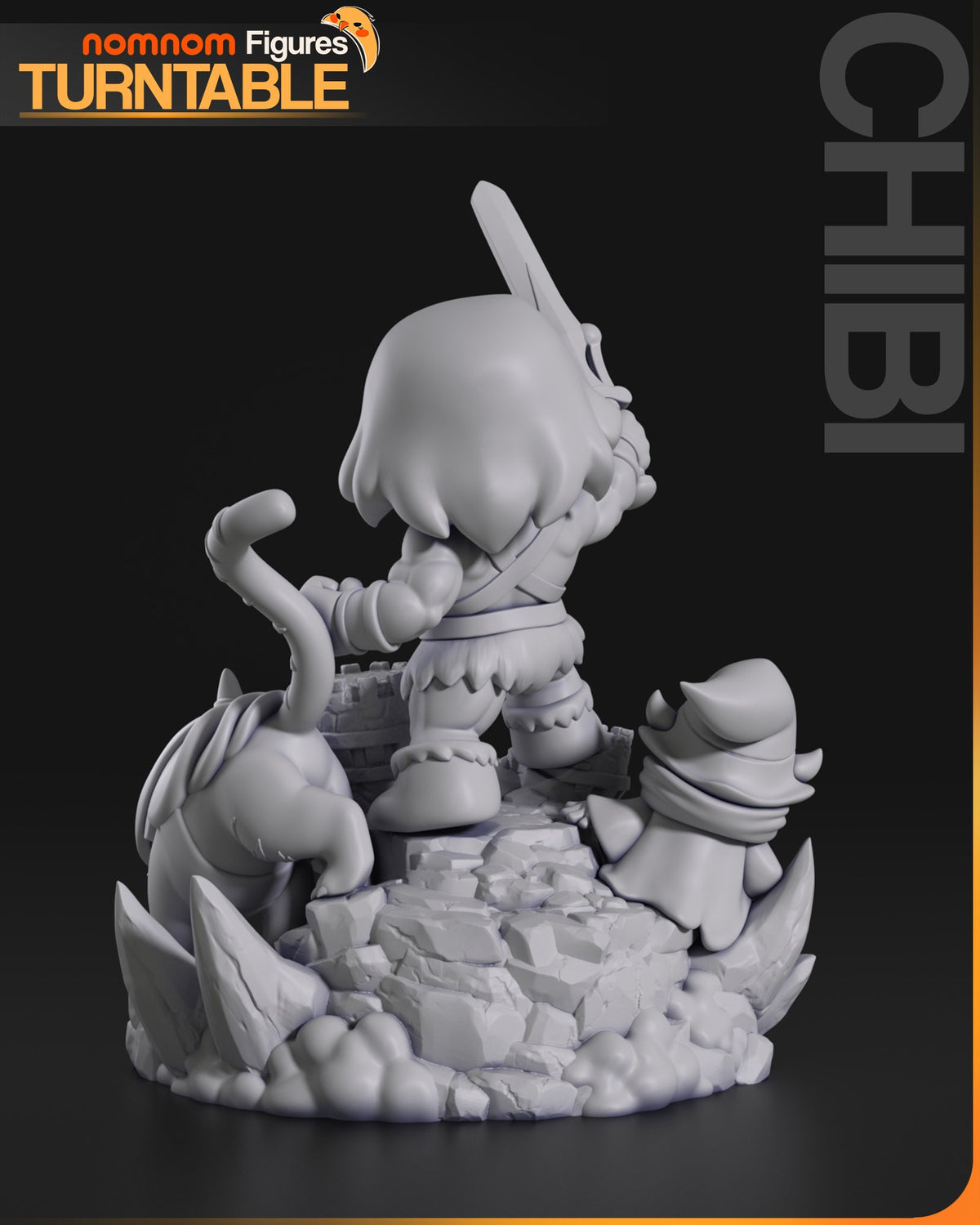 Chibi He-Man resin figure