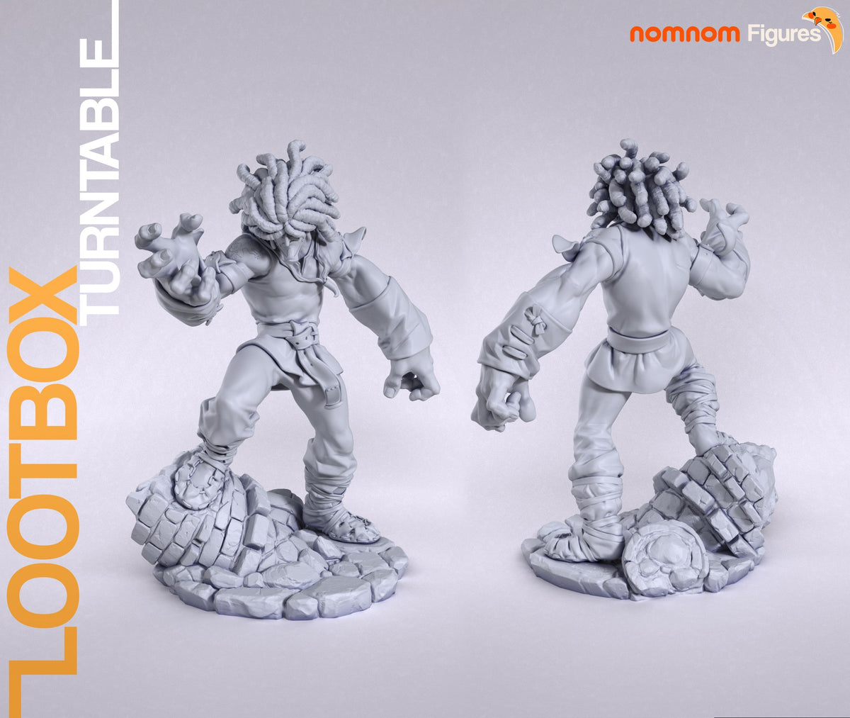 Amarant resin figure