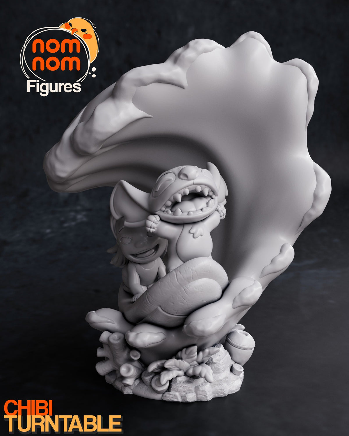 Chibi Lilo & Stitch resin figure