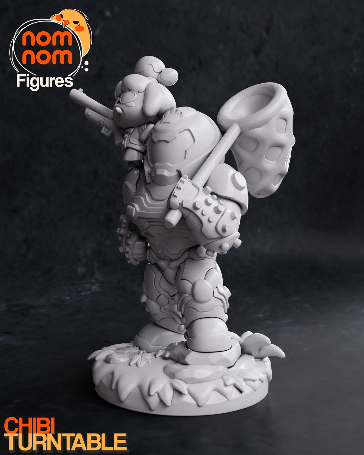 Chibi Isabelle & Doom Slayer resin figure