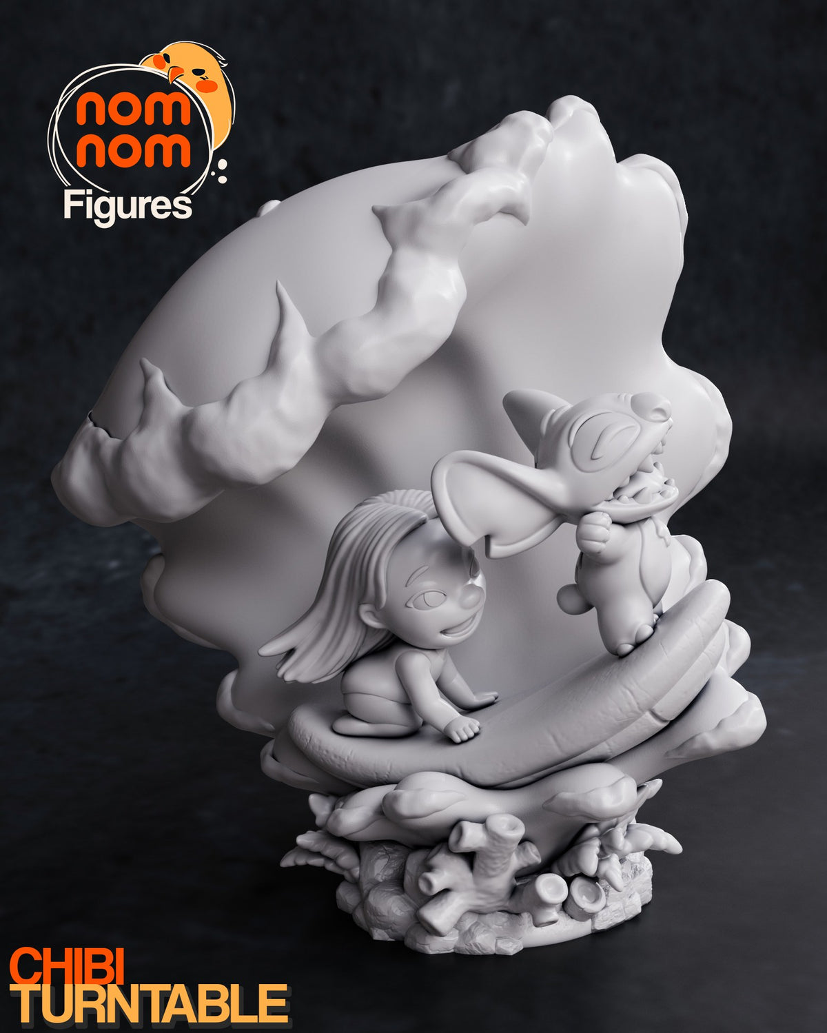 Chibi Lilo & Stitch resin figure