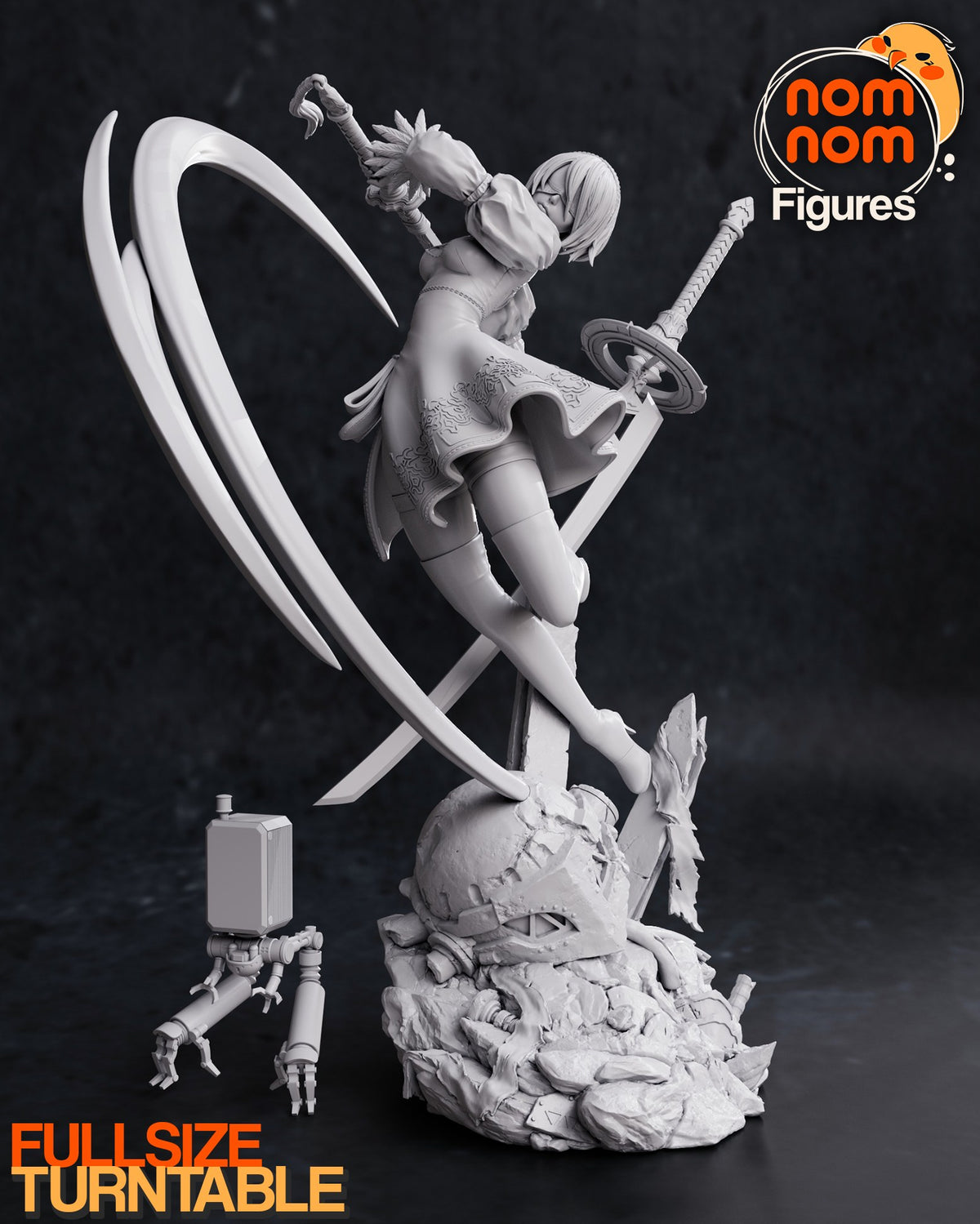 2B resin figure
