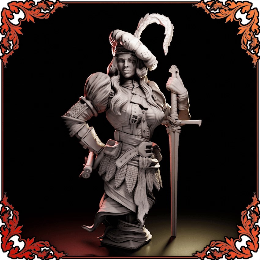 Vaelindra resin figure