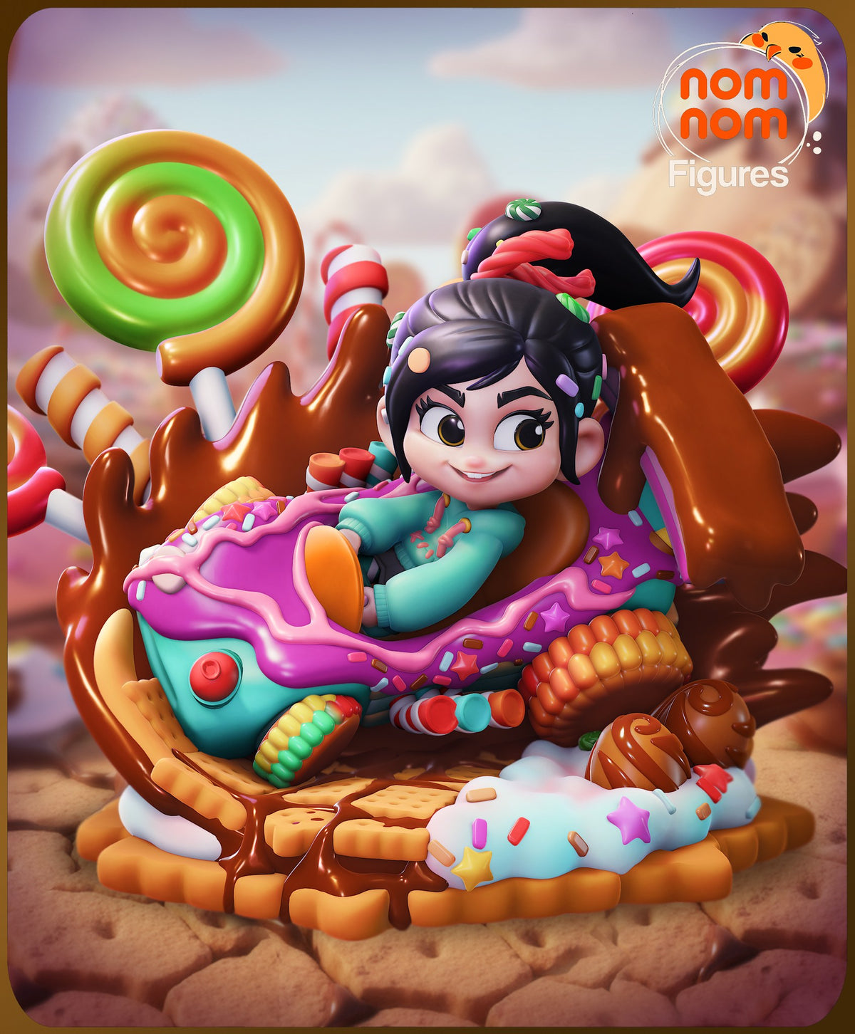 Chibi Vanellope resin figure