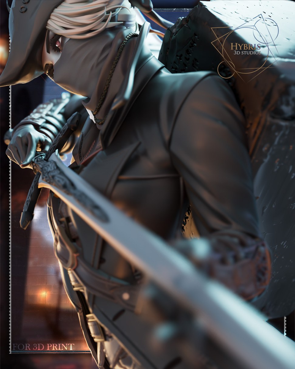 Female Hunter resin figure