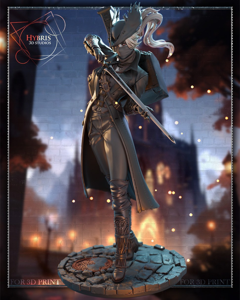 Female Hunter resin figure