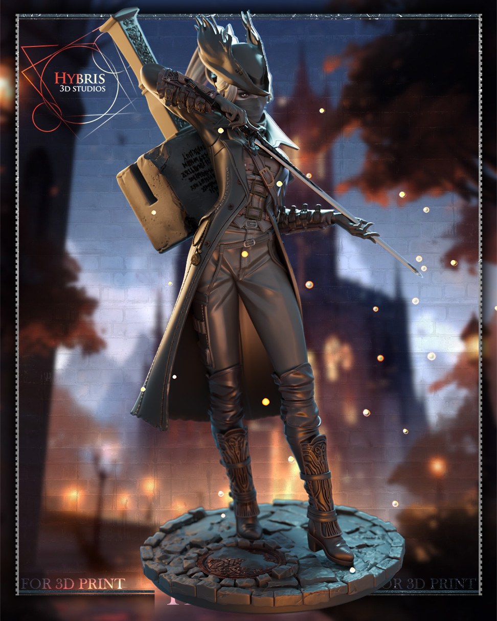 Female Hunter resin figure