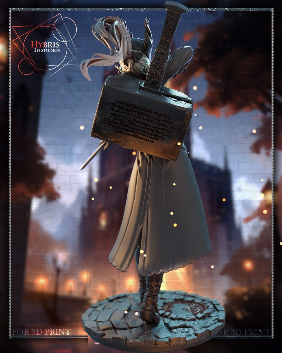 Female Hunter resin figure